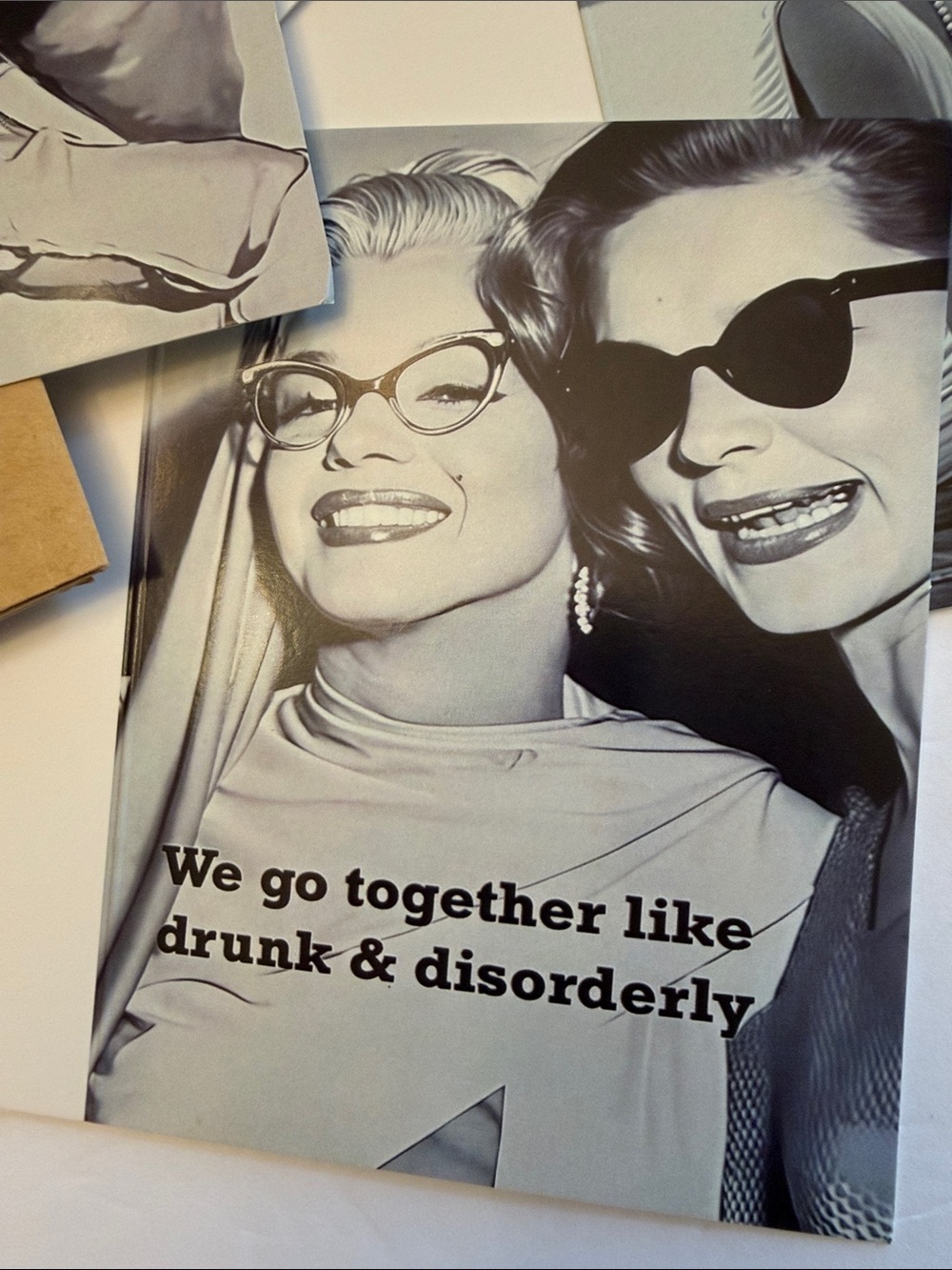 💕5/25💕Vintage-Inspired Black & White Quote Card Choose One - Picture 2 of 7